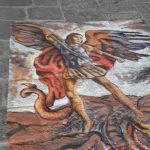 Pittura del pavimento di San Michele