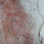 Graffiti storici sulle mura dell'Oratorio a Seggiano