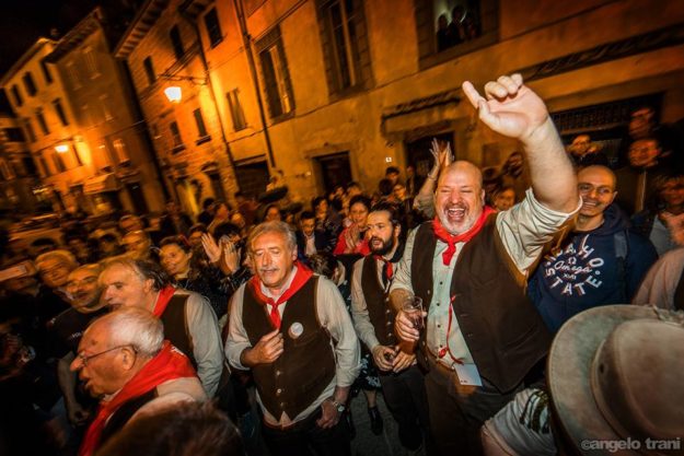 I componenti del coro dei Minatori a Santa Fiora