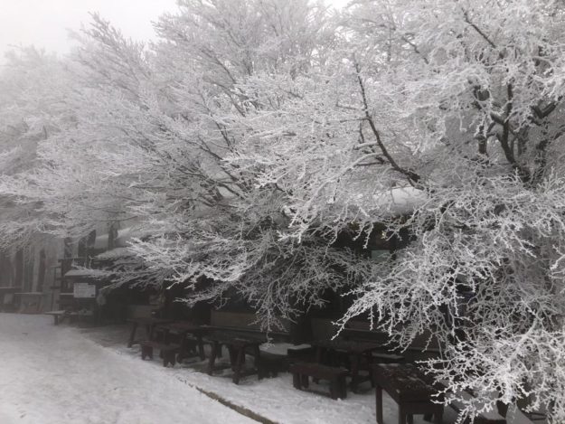 Una giornata d’inverno, croce del monte Amiata