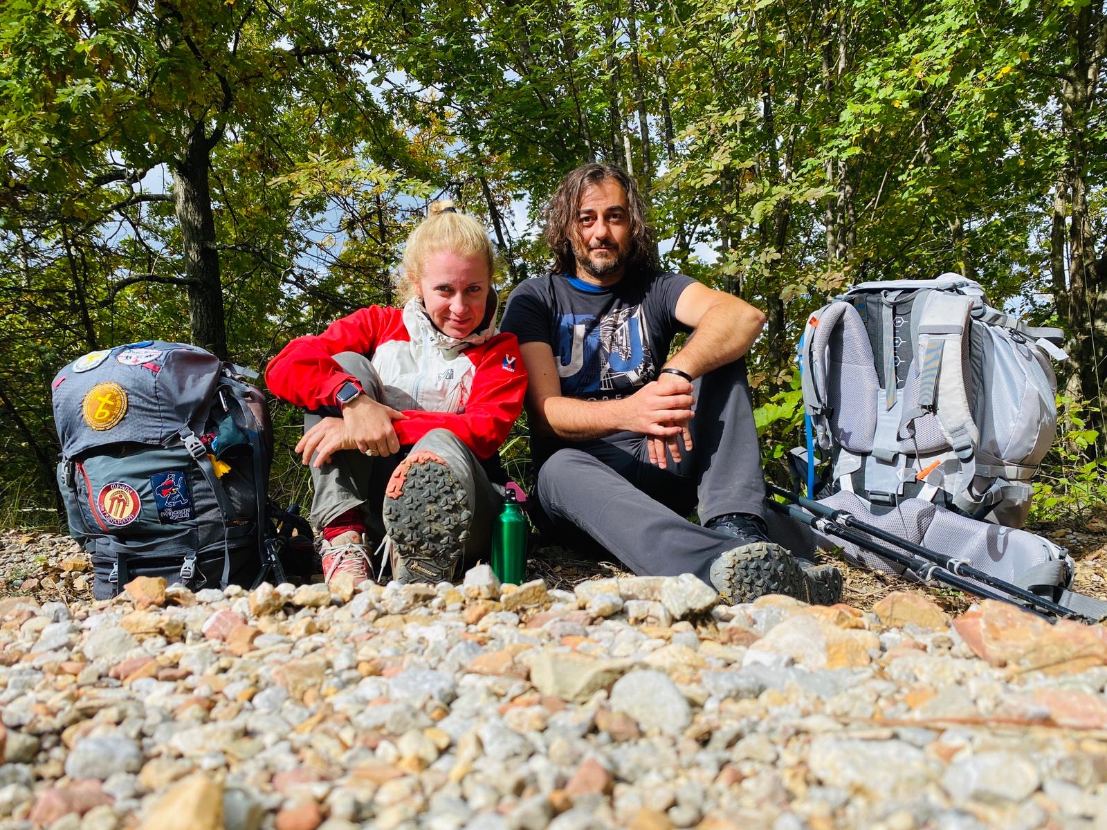 Valentina e Federico in cammino
