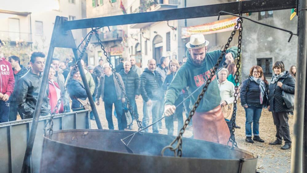 padellone preparazione marroni