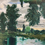 Fabio Bardelli Da J.B.C. Corot, 2025, 211 x 255 cm, olio su lino